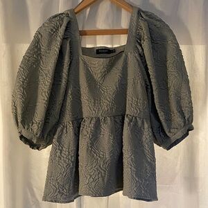 Textured square neck top by Soaked in Luxury